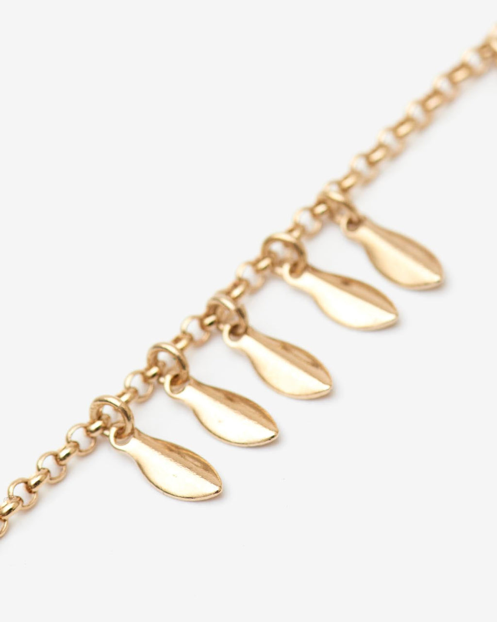Metal Shiny Leaf Bracelet